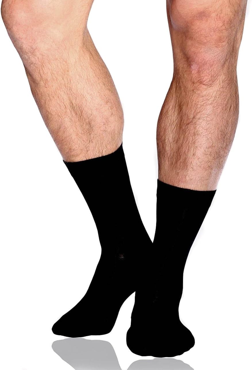 Business Men's Socks 3PACK Quality Black Men's Socks Formal Men
