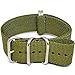 Da Luca Ballistic Nylon Military Watch Strap - Olive (Matte Buckle) : 20mm