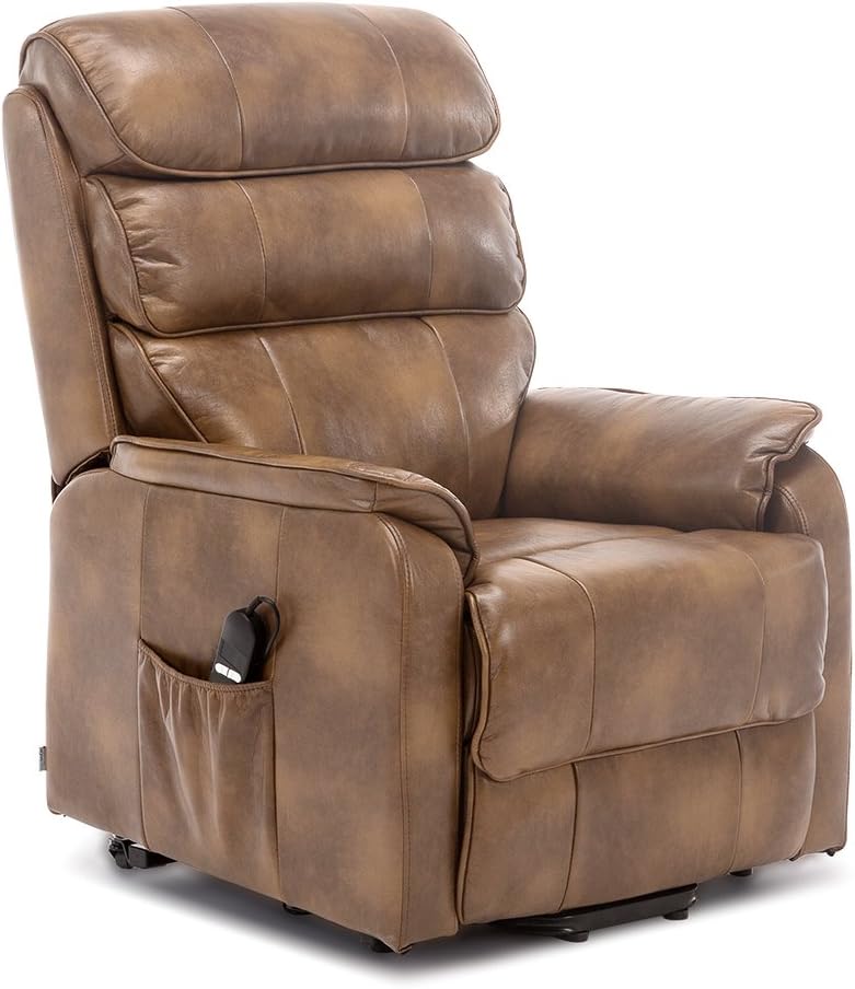 More4Homes BUCKINGHAM ELECRTIC RISE RECLINER LEATHER AIR RISER SOFA