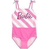 Barbie Girls UPF 50+ One Piece Bathing Suit Little Kid to Big Kid Sizes (4-14-16)