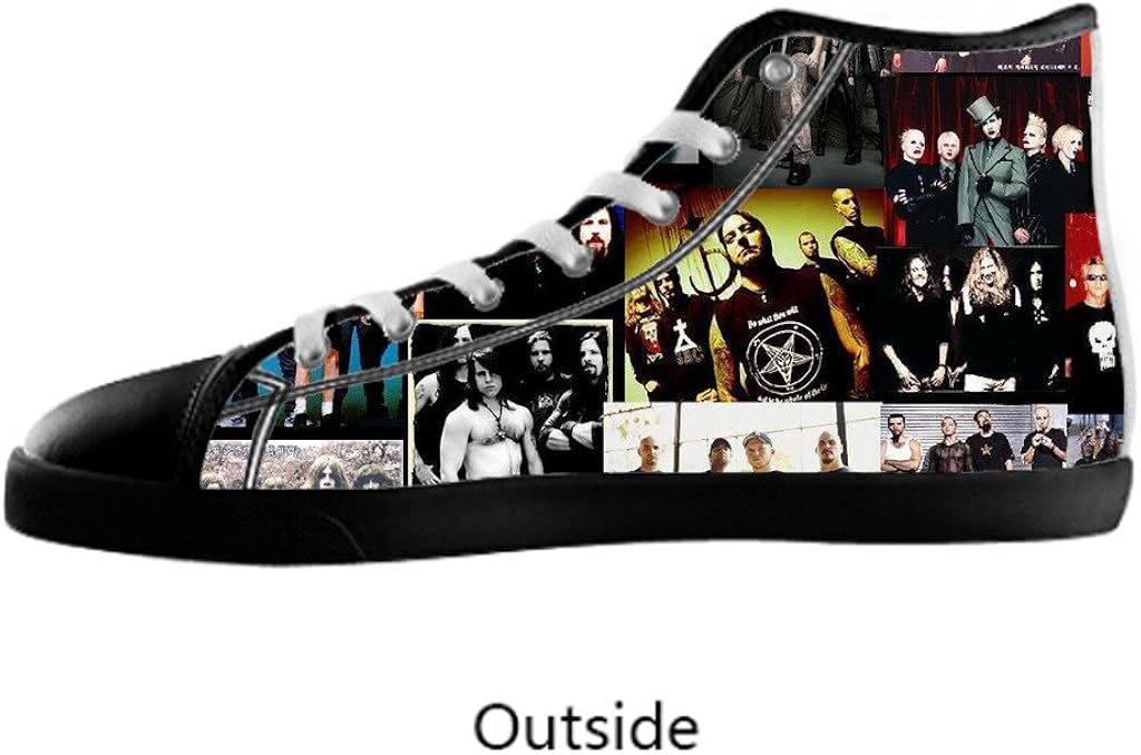 Custom Rock Bands Women's High Top Canvas Sneaker Fashion