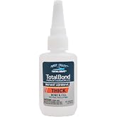 TotalBoat TotalBond Clear Super Glue Adhesive, Thick CA Glue - 2 oz Bottle | Fast-Bonding Liquid Cyanoacrylate Adhesive for Wood, Plastic, Brick &amp; More; Gap Filling, Woodworking &amp; Heavy-Duty Repairs