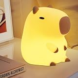 YuanDian Capybara Night Light BPA Free Silicone Tap Control Warm Bright view 2
