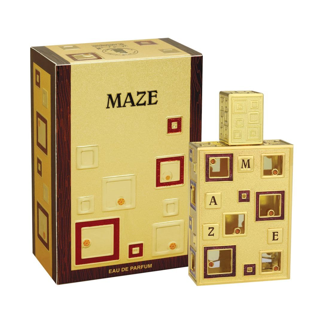 Al Haramain Maze Eau de Parfum 50ml | Luxury Arabian Unisex Perfume | Amber, Musk & Floral Fruity Fragrance | Long-Lasting Elegant Scent for Women & Men | Premium Gift