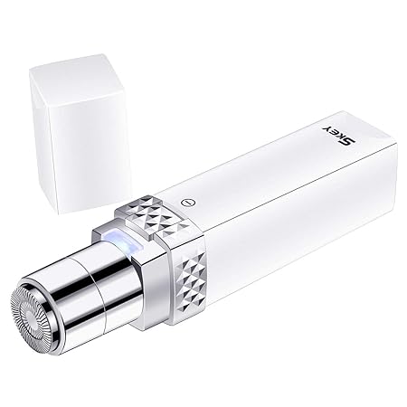 USB Aufladbar Damenrasierer Gesichtshaarentferner Elektrorasierer Damen,Haarentferner für Frauen Wangen/Härchen/Kinnstoppel/O