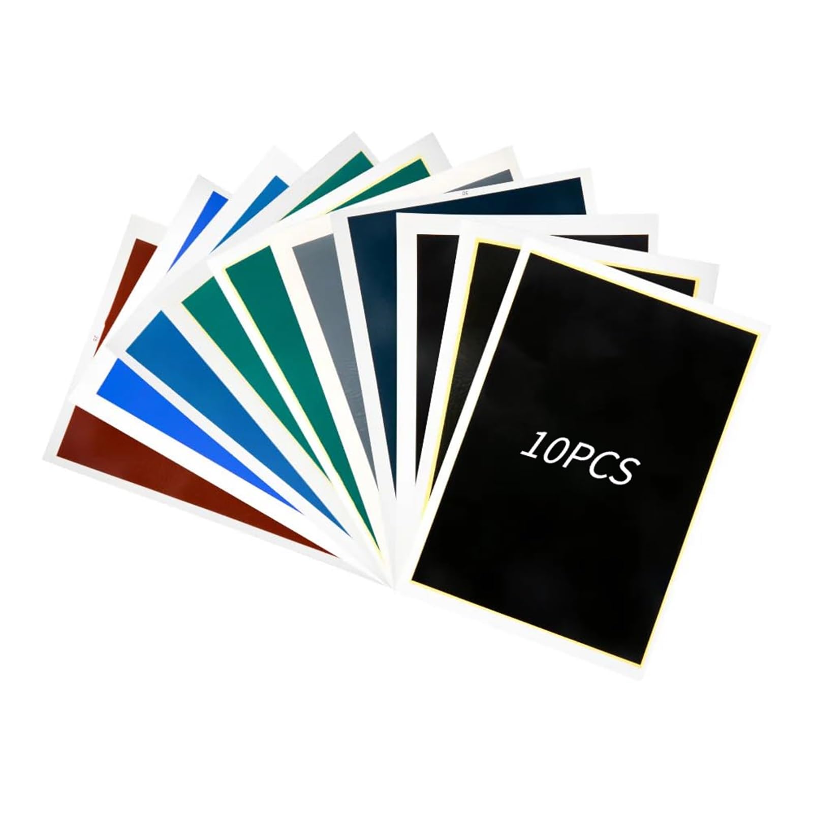 Uadme Laser Marking Paper, 10Pcs 39x27CM Engraving Colored Papers, Laser Engraving Supplies for Ceramics Glass Metal Laser Cutting and Engraving