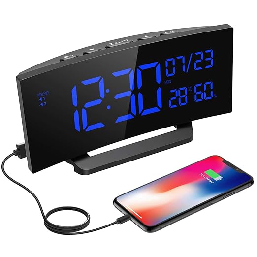 Mpow Reloj Despertador Digital con Medición de Temperatura y ...