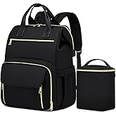 RUCYEN Breast Pump Backpack, Large Backpack Compatible for Spectra S1, S2 Medela for Mom, Water Resistant 15.6 inch Laptop Bag for Work Travel 2 Pack