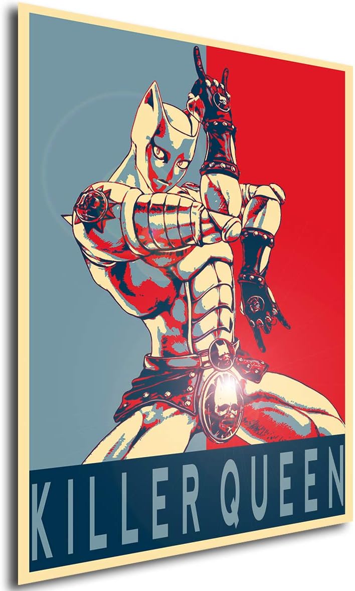 Amazon Co Jp ポスタージョジョの奇妙な冒険プロパガンダキラークイーン トマトa3 42x30 Cm ホーム キッチン