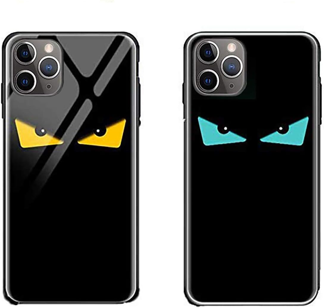 Monster Eyes Trending Luminous Glow Fashion Luxury Tempered Glass Hybrid Case for 2019 iPhone Devices (iPhone 11 Pro Max)