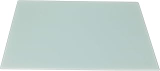 Clever Chef - Glasschneidebrett - rutschfest, bruchsicher, beanspruchbar, schmutzabweisend und spülmaschinenfest - Türkis-Transparent - 40 x 50 cm
