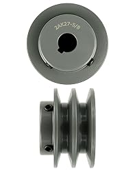 QWORK Double Groove Web Sheaves, 2.70"OD 5/8" Bore