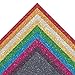 Bright Idea Glitter Heat Transfer Vinyl Sheets, 9 Sheet Heat Transfer Vinyl Bundle of Glitter HTV Iron On Vinyl for Silhouette Cameo & Heat Press | Durable, Vibrant Colors for All HTV Projects