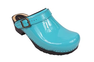 turquoise clogs