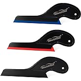 NEWISHTOOL Window Tint Tools, 3 PCS Side Wiper Swiper Silicone Squeegee | Car Squeegee Water Blade with Long Handle, Auto Window Tinting Glass Film Installation, Windshield Cleaning &amp; Water Removing