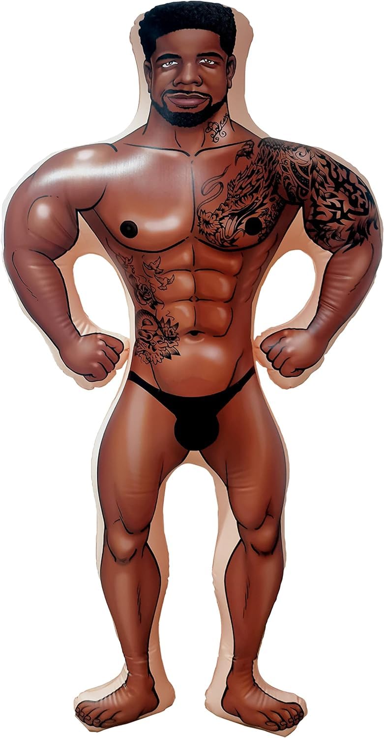 Alandra Party Night Javon The Hunk 5ft Inflatable Doll. The Ultimate Hen Party Accessories, One Colour