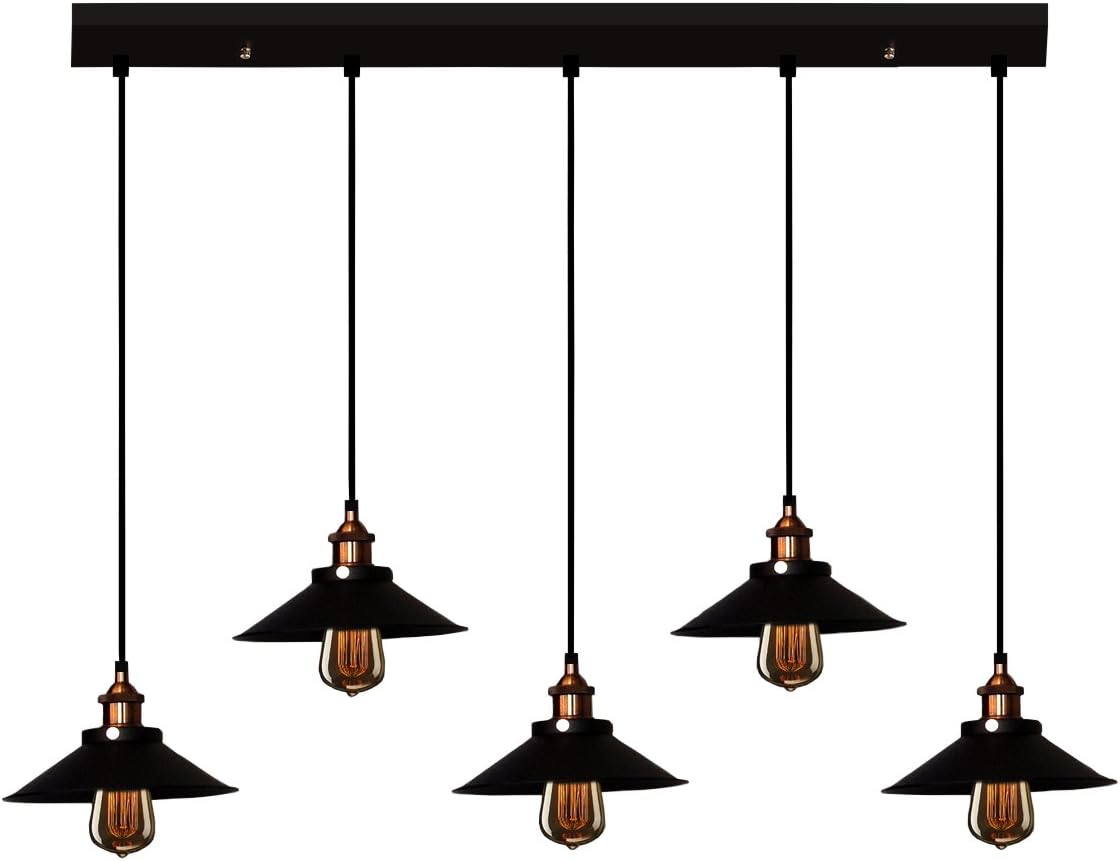 Whse of Tiffany Ld-4055 Hollie Adjustable Cord 5 Light Edison Lamp
