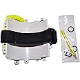 Scuba Choice Wrist Dive Slate for Diving, 3-Panel with Pencil & Velcro Strap – Replaceable Safety Leash, Compact - Ideal Divers, Snorkelers, Freedivers