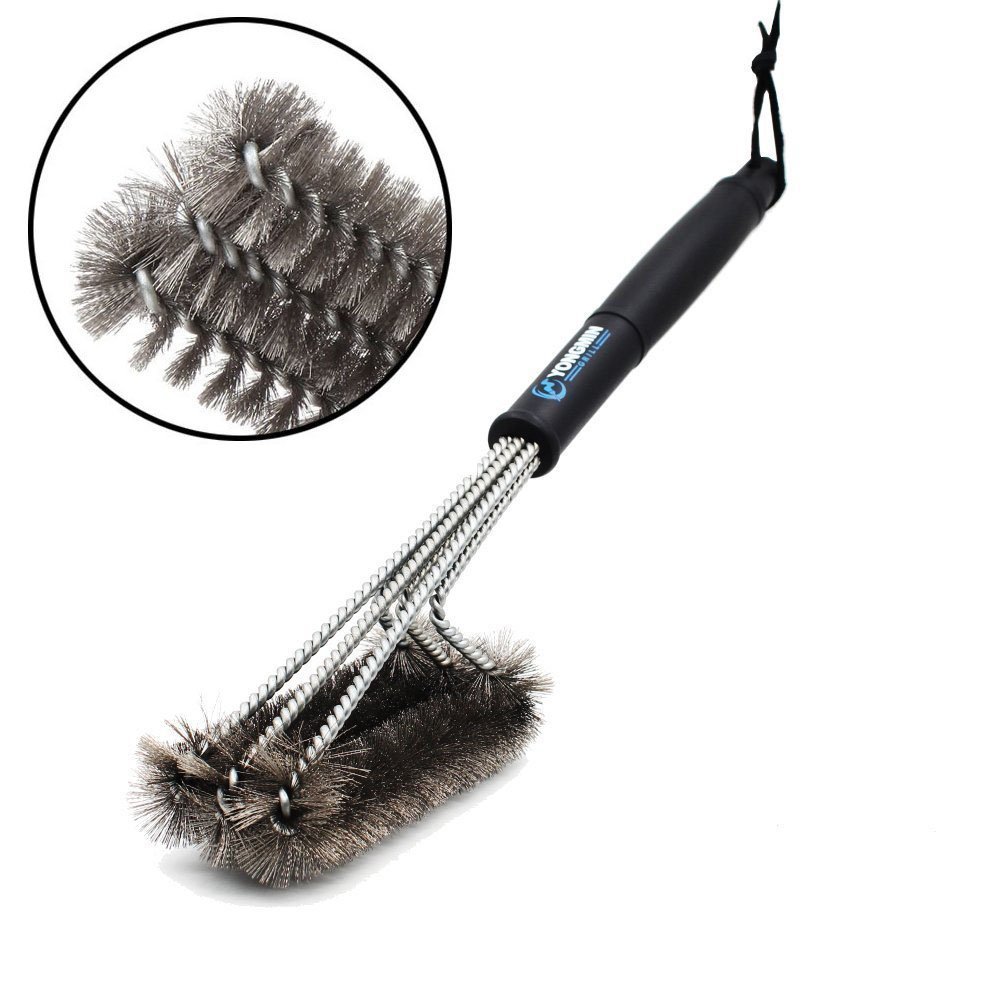 My Little Pony Ym BBQ Grill Brush for Enamel, Stainless Steel and Cast Iron, 100% Stainless Steel Brush Under the Grill Brush