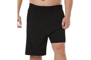 BRISIRA Big and Tall Mens Swim Trunks Swim Shorts Compression Liner Swimsuit Bathing Suit Board Shorts 1X-6X