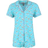 Mentally Exhausted Women's Rainbow Notch Short Sleeve and Shorts Pajama Set