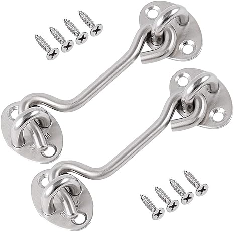 Amazon Com Cabin Hook Eye Latch Gate Door Swivel Window 2 Pack