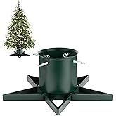 Christmas Tree Stand for 6ft Real Tree Green Christmas Tree Holder for Holiday Home Party Christmas Tree Decorations Fits Up 