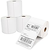L LIKED 4x6 Inches Thermal Labels, 4 Rolls of 450 Shipping Labels, 1800 Pcs 101.5x152.4mm Thermal Printer Labels for Address,