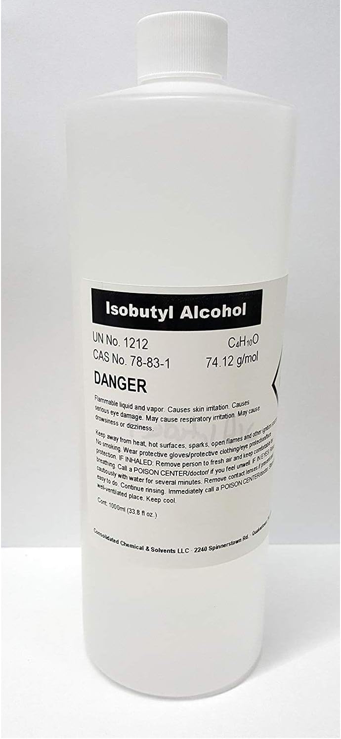 Isobutyl Alcohol Reagent 1000ml (32oz), Paint Thinners & Solvents