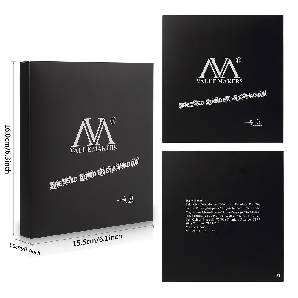 Pro Eyeshadow Palette, Valuemakers Shimmer & Matte Eye Palette-Waterproof Neutrals Cosmetics Make Up Tools Kit(20 Colours)