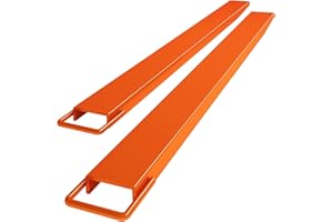 COZONY 96" Pallet Forklift Extensions, Heavy Duty Fork Extensions 4600 LBS Capacity 4.5" Width for Forklifts, 1 Pair for Forklift Truck,Orange