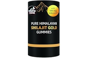 Pure Himalayan Gummies Gold - for Energy & Immune System, 3000mg Per Serving, Organic Natural 85 Plus Trace Minerals Fulvic A