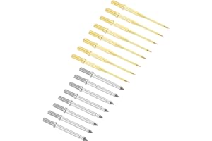 PATIKIL Test Probe Pin Set, 2 Set Copper Multimeter Test Lead Probe Pin Tip Needle for Electrical Circuit Test Measurement, M