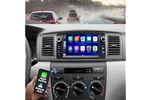 4+64G 7 inch Android 13.0 Car Stereo for Toyota Corolla E120 2000 2001 2002 2003 2004 2005 2006 with Wireless & Wired Carplay