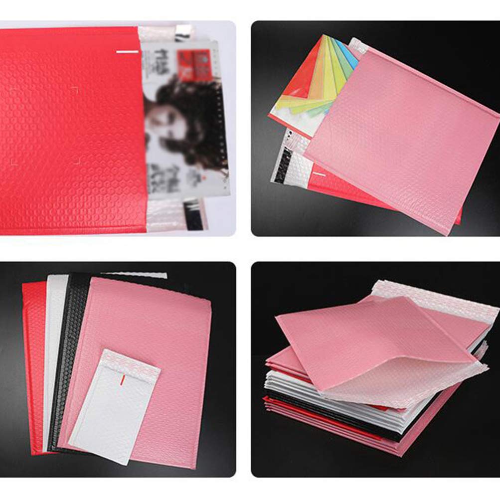 50pcs Practical Bubble Storage Bag Shockproof Express Packaging Bag Bubble Pouch for Home Shop Office (Pink, 20x15cm) - Image 5