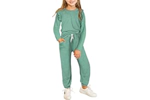blibean Girls Fall Clothes Sets Fashion Sweatsuit Outfits Size 4-13 Years Old