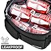 Tirrinia Insulated Lunch Box for Women Men, Leakproof Reusable Lunch Bag Containers for Adult,Working,Office,Lunch Soft Cooler Bag Tote for Picnic Hiking Beach,Black
