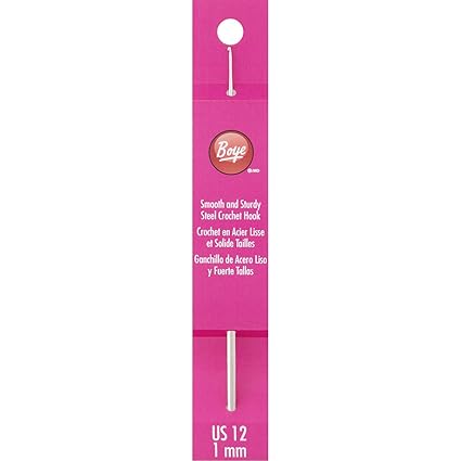 Boye Size 12 1mm Steel Crochet Hook 5 Amazon In Home Kitchen