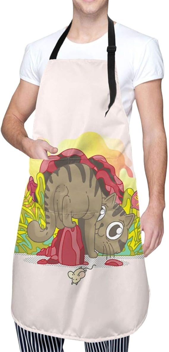 Amazon Co Jp 防水エプロン かわいい 猫 ネコ Apron おしゃれ 首掛けエプロン かわいい ポケット付き カフェエプロン キッチンエプロン H型 業務 作業 家庭用 フリーサイズ ガーデニング ファッション柄 シンプル 男女兼用 服 ファッション小物