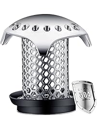 Tub Drain Hair Catcher/Strainer, MEVOL Patent Fast Water Drain Tub Hair Strainer Stainless Steel Body Anti-Mold Drain Protector Support Drain Size from 1.49'' to 1.77'