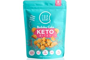 ChipMonk Keto Cookie Bites - Keto Snacks with Zero or Low Carb, Gluten-Free Keto Cookies, Nutritious, High Fat, Protein, Low Sugar Dessert Snack Foods for Ketogenic Diet or Diabetics, Macro Nutrition - 1 Pouch - 8 Bites