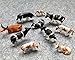 Evemodel AN8701 30pcs 1:87 Well Painted Farm Animals Cows HO Scale