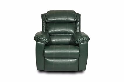 Green Single Seater Manual Recliner Chair (Leatherette)