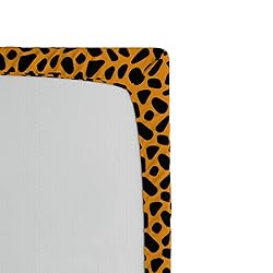 Ambesonne Abstract Fitted Sheet, Bicolour Animal