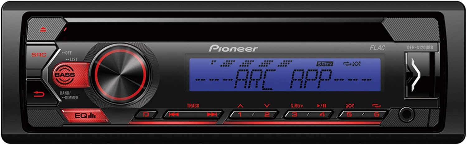 Pioneer Car CD Player, Blue, Single Din, Lighting Blue