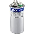 BOJACK 30+5uF 30/5MFD ±6% 370V/440V CBB65 Dual Run Circular Start Capacitor for AC Motor Run or Fan Start or Condenser Straight