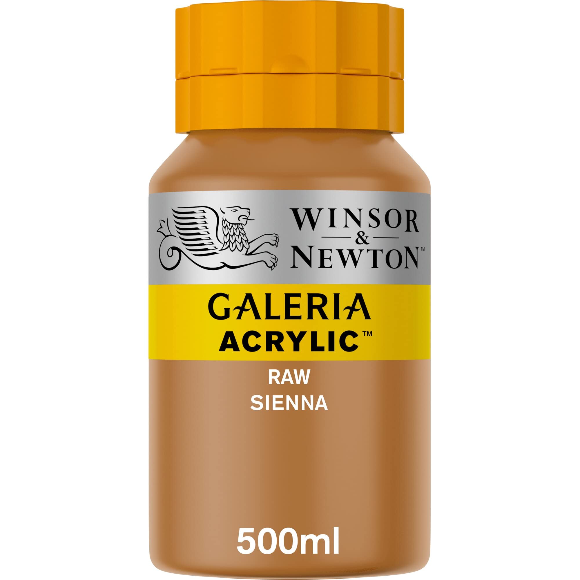 Winsor & Newton, Galeria Acrylic, Raw Sienna, 500ml — image 1
