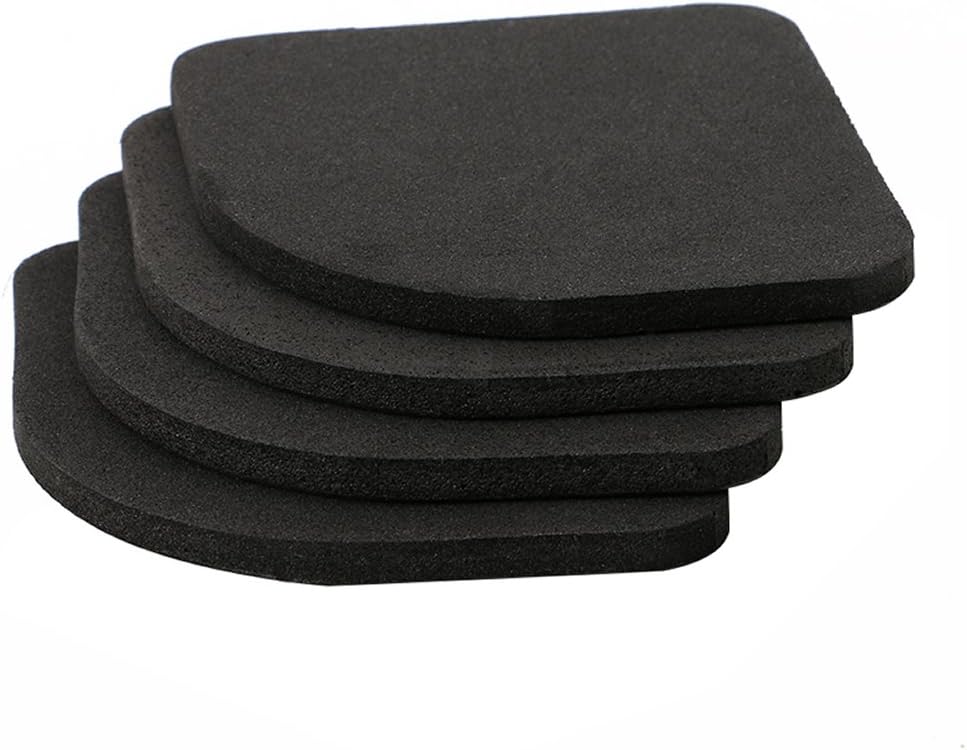 LLLucky 4Pcs Refrigerator Shock Absorbing Pads Washing Machine Anti-Vibration Mat Home Appliance Protector Treadmill Sound Absorbent Mat
