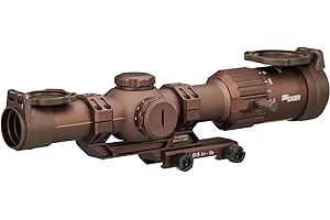 SIG SAUER Tango-MSR LPVO 1-6x24mm Waterproof Fogproof Rugged Tactical Hunting Rifle Scope | Second Focal Plane/SFP/F2 | Includes Alpha-MSR Aluminum Mount, Flip-Back Lens Covers