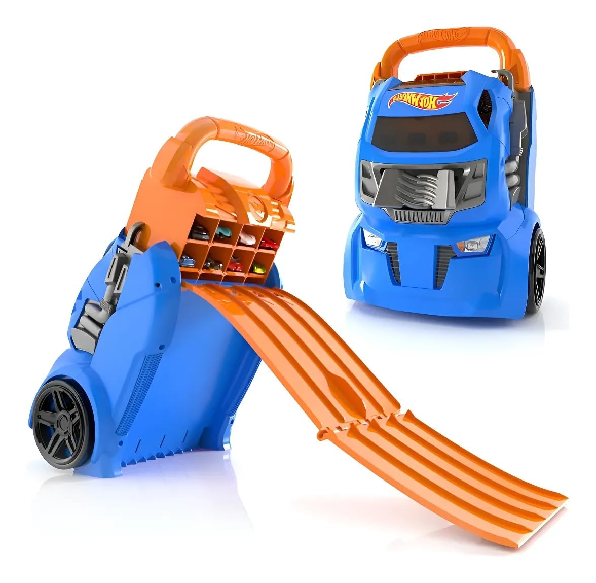 Hot Wheels Car Case Launcher I Stores up to 20 cars I 2-in-1 storage and launcher that connects to other setsI For Kids 3 Years & Up I (Cars not included)